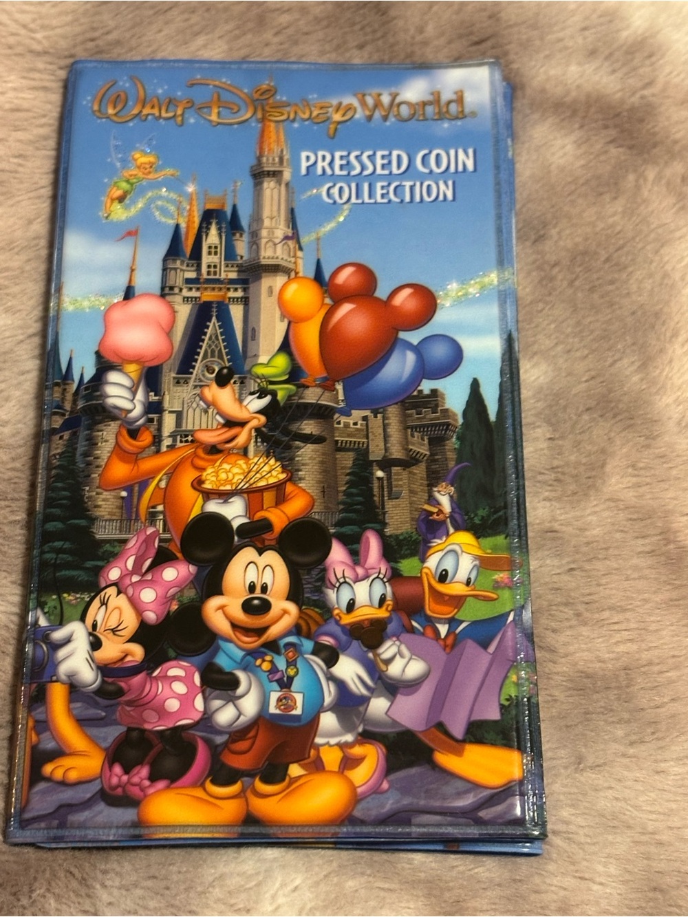 Disney World Pressed Coin Collection Album Mickey Castle Penny Book Holder